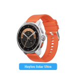 HAYLOU Solar Ultra Smart Watch Silver Color Orange Strap