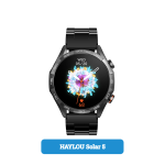 HAYLOU Solar 5 Smart Watch metallic strap black