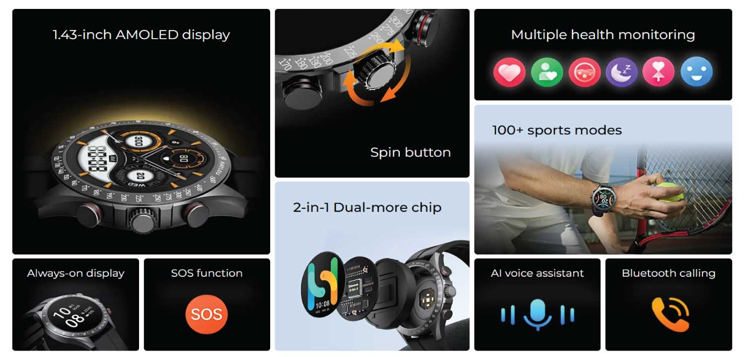 HAYLOU Solar Pro Smart Watch Body image