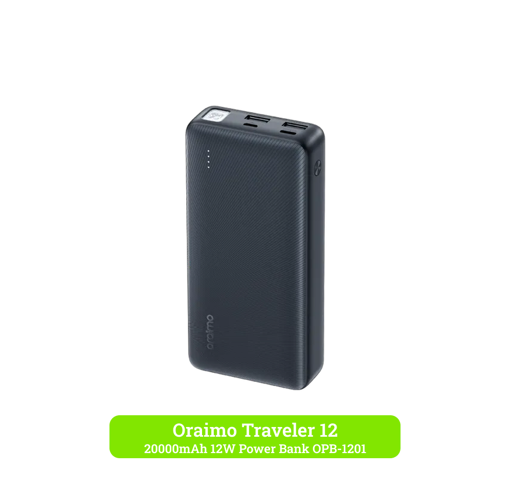 oraimo Traveler 12 20000mAh 12W Power Bank OPB-1201 Traveler 12 20000mAh 12W Power Bank