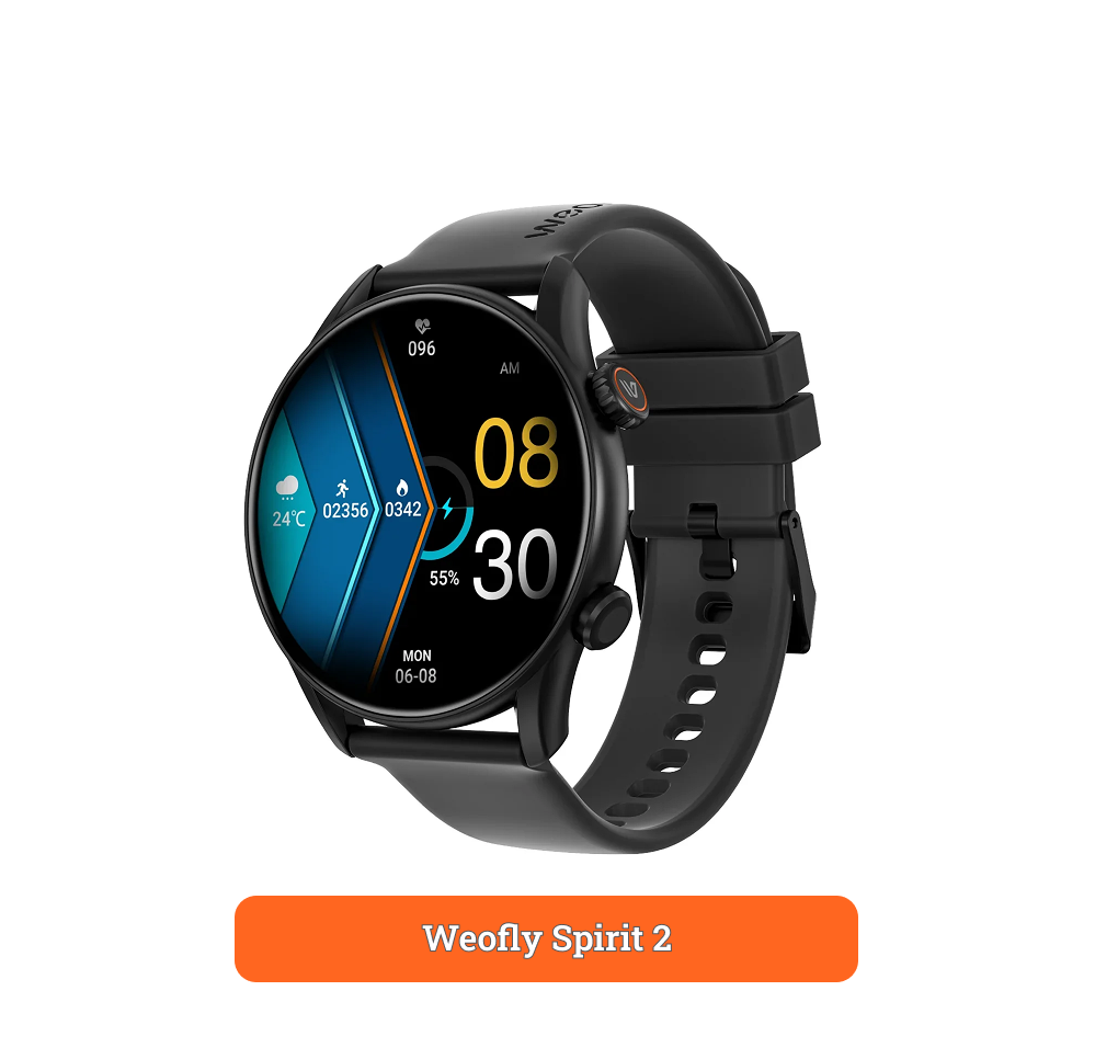 Weofly Spirit 2 Smartwatch Black 2 Weofly Spirit 2 Smart Watch