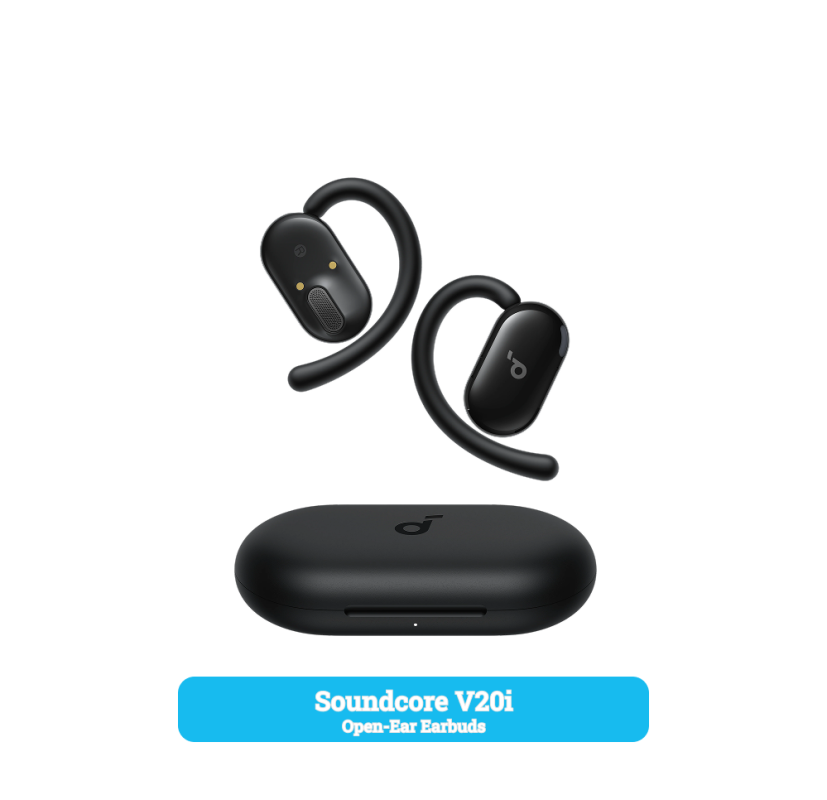 Soundcore V20i Open-Ear Earbuds Black