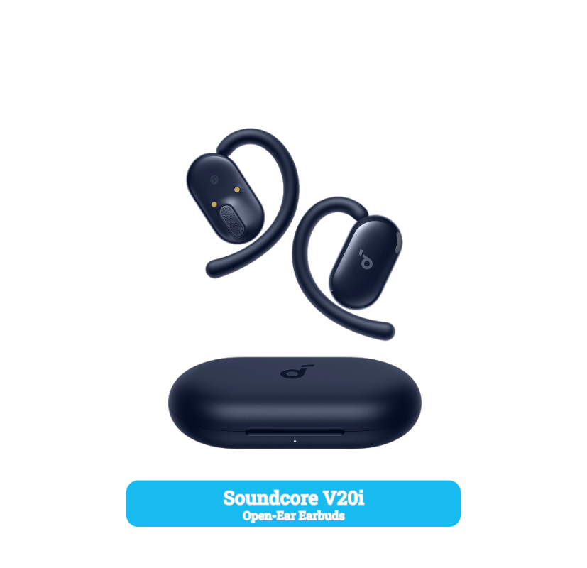 Soundcore V20i Open-Ear Earbuds Blue